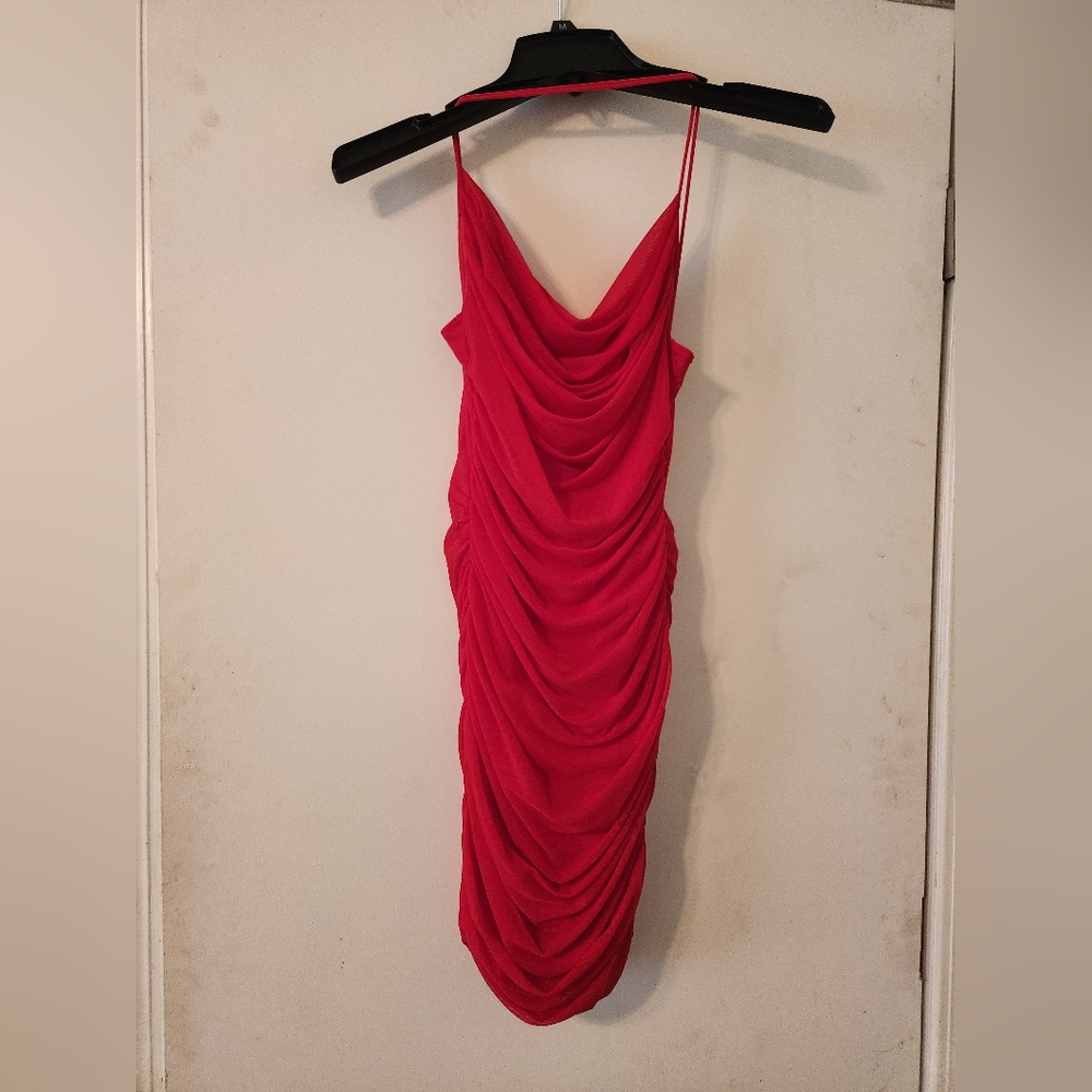 Red Bodycon Mini Dress - Picture 2 of 3